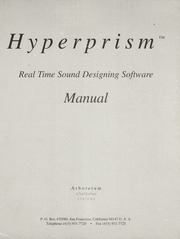 Hyperprism v1.1 Manual