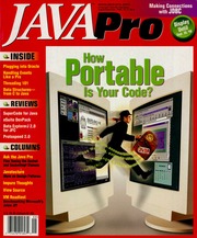 Java Pro (August - September 1998) cover