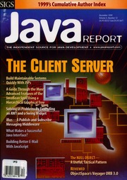 Java Report (December 1999) cover