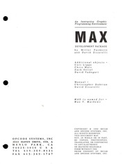 Max Development Package Manual