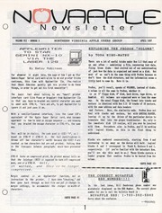 NOVAPPLE Newsletter (April 1987)