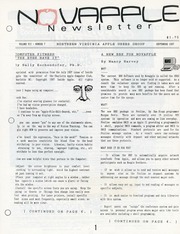 NOVAPPLE Newsletter (September 1987)