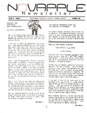 NOVAPPLE Newsletter (November 1986)