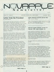 NOVAPPLE Newsletter (November 1988)