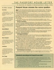 The Passport House Letter (May 1993)
