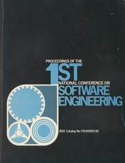 Proceedings of the 1st National Conference on Software Engineering