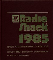 Radio Shack Anniversary Catalog 380 (1985)