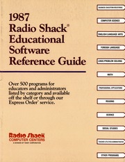Radio Shack 1987 Educational Software Reference Guide (RSC-18E)