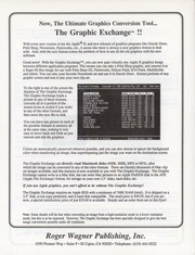 Roger Wagner Publishing Brochure - The Graphic Exchange cover