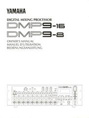 Yamaha Digital Mixing Processor DMP9-16 DMP9-8 Manual